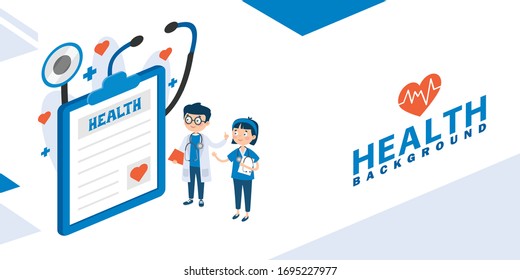 Health Care Concept With Characters
