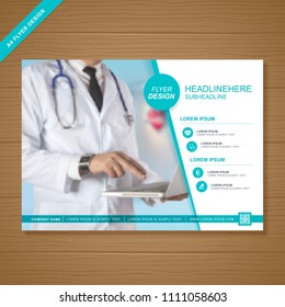 health care cover template design for a report and medical brochure design, flyer, leaflets decoration for printing and presentation vector illustration