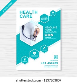 health care cover template design for a report and medical brochure design, flyer, leaflets decoration for printing and presentation vector illustration