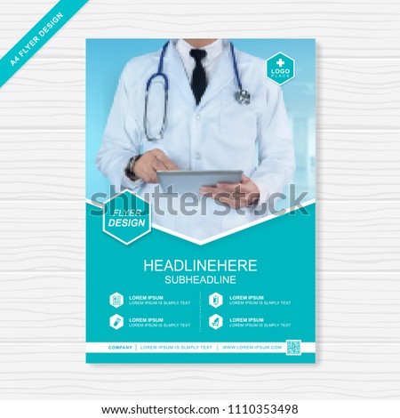 health care cover template design for a report and medical brochure design, flyer, leaflets decoration for printing and presentation vector illustration