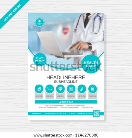 health care cover template design for a report and medical brochure design, flyer, leaflets decoration for printing and presentation vector illustration