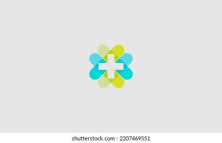 Health Care Cross Logo Design Template