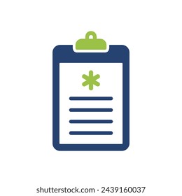 Health Care Diagnosis Cross Sign Clipboard Icon Vector Template Illustration Design