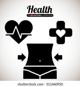 Health care digital design, vector illustration 10 eps graphic