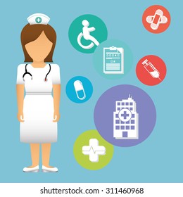 Health care digital design, vector illustration 10 eps graphic