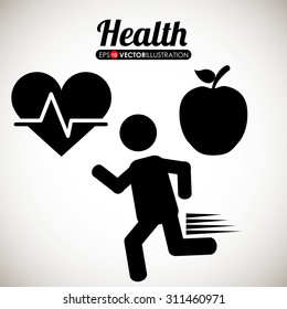 Health care digital design, vector illustration 10 eps graphic