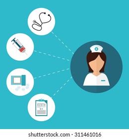 Health care digital design, vector illustration 10 eps graphic