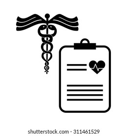 Health care digital design, vector illustration 10 eps graphic