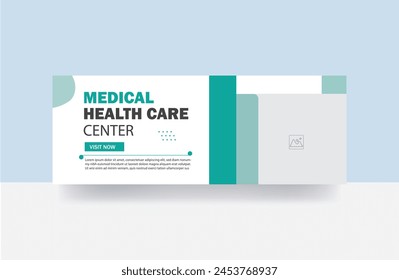 Health care facebook banner design timeline cover template