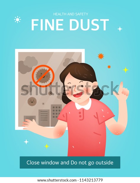 Health Care Fine Dust 스톡 벡터(로열티 프리) 1143213779