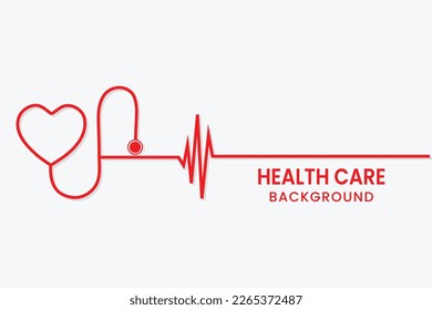 Health care flat background design.