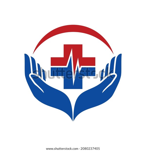 Health Care Hand Logo Template Stock Vector (Royalty Free) 2080237405 ...