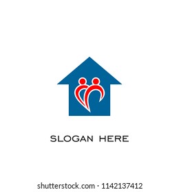 Health Care Home Logo, Vector Icon.