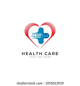 Health Care Hospital Logo Design Stock Vector (Royalty Free) 1955013919 ...