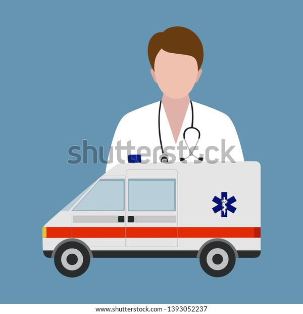 Health\
care icon. Ambulance car. Medical care\
design.
