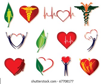 health care icon collection vector