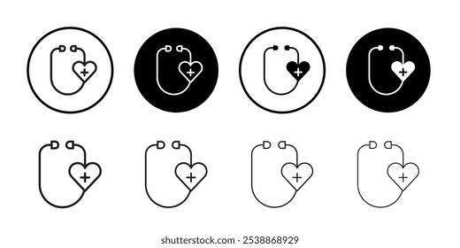 Health care icon outline set sign