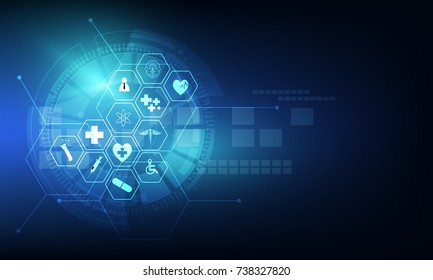 health care icon pattern medical innovation concept background design