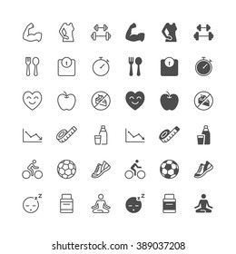 Health care icons, included normal and enable state.