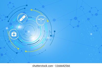 health care innovative technology cyber concept design background eps 10 vector