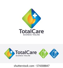 Health care logo design. Hospital, Clinic, Medicine and Healthy logo concept. Vector logo template