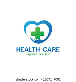 health care logo design icon vector concept template
