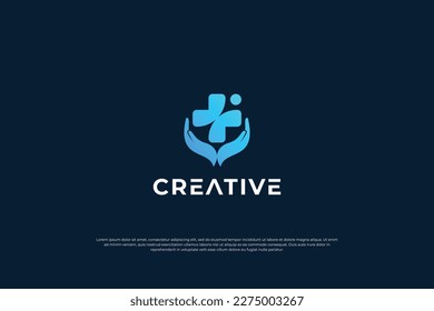 health care logo design. modern medical logo template.