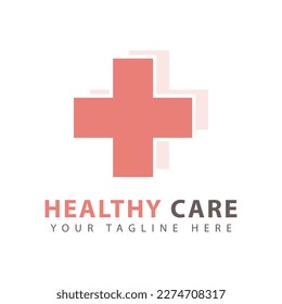Health Care Logo Design Template. Vector Illustration.
