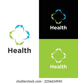 health care logo design vector, medical logo inspiration