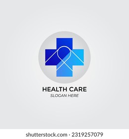 vector de diseño del logotipo de atención de la salud
