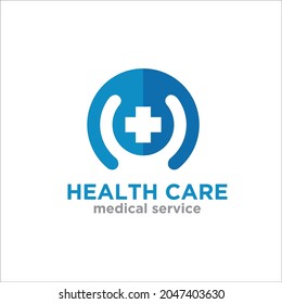 health care logo designs with cross for medical clinic logo and hospital or others