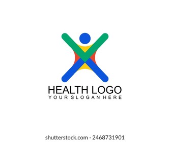 Health Care Logo Herb Medicine Symbol design vector