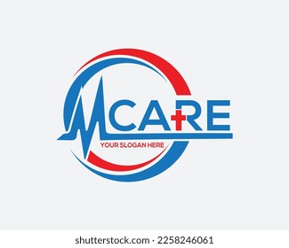 health care logo, Medical Hospital logo design template