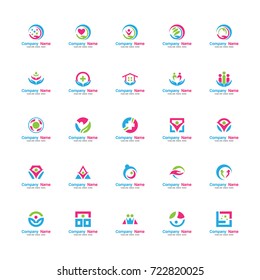 Business Icons Setisolated On White Backgroundvector Stock Vector ...