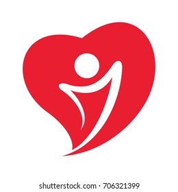 Health and care Logo vector