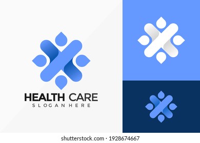 Health Care Logo Vector Design. Abstract emblem, designs concept, logos, logotype element for template.