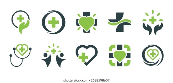 HEALTH CARE LOGO Vector Set