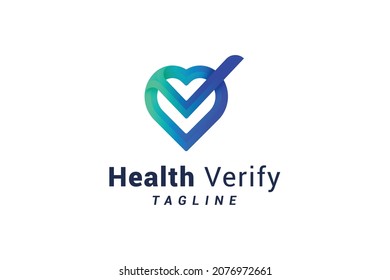 Health care marked 3d blue colour love logo	