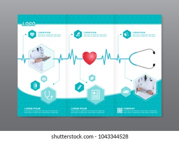 health care and medical brochure design, flyer, leaflets template decoration for presentation vector illustration