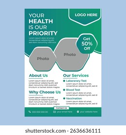 Health Care and Medical Flyer Design Template