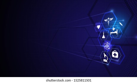 health care medical innovation technology design concept background eps 10 vector