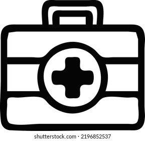 Health Care Medical Logo Black White Stock Vector (Royalty Free ...