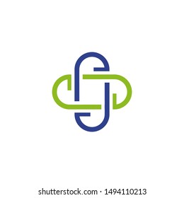 Health care and medical logo design with using cross medical icon template