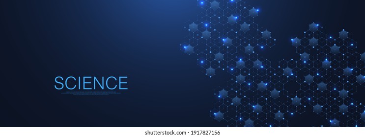Health care and medical pattern innovation concept background design. Abstract geometric hexagons shape medicine and science background. Vector illustration