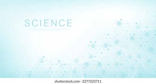 Health care and medical pattern innovation concept background design. Abstract geometric hexagons shape medicine and science background. Vector illustration.