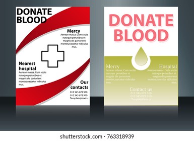 Health Care and Medical Poster Brochure Flyer design Layout vector template in A4 size