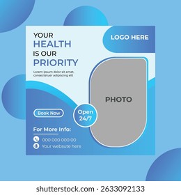 Health Care and Medical Social Media Post Design