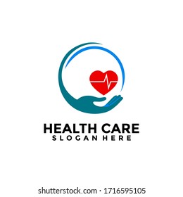 Health Care Medicine Logo Design, Health Care Icon Vector