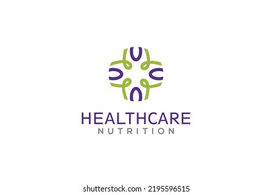 Health Care Non Profit Organization Logo Design Medical Center Icon Symbol