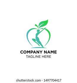 health care people with apple logo templates